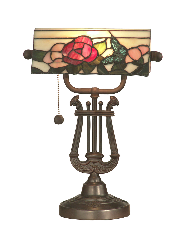 Broadview Bank Tiffany Accent Table Lamp