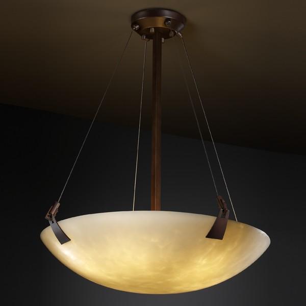 24" LED Pendant Bowl w/ Tapered Clips