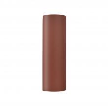 Justice Design Group CER-5409-CLAY - Really Big ADA Tube Wall Sconce - Open Top & Bottom