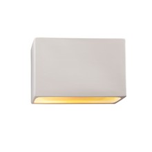 Justice Design Group CER-5650W-BIS - Large ADA Rectangle (Outdoor) Wall Sconce - Closed Top