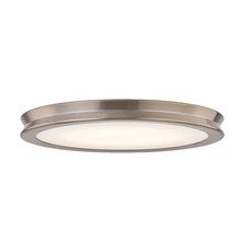 Justice Design Group FSN-4182-OPAL-BRSS - Bevel 16" LED Flush-Mount