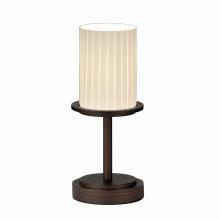 Justice Design Group FSN-8798-10-RBON-DBRZ - Dakota 1-Light Table Lamp (Short)