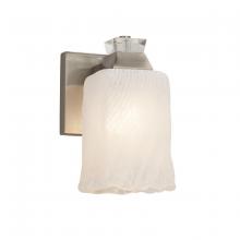 Justice Design Group GLA-8471-16-WTFR-NCKL - Ardent 1-Light Wall Sconce