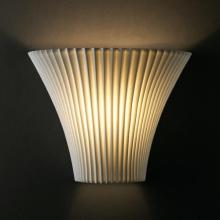 Justice Design Group POR-8811-CHKR - Large Round Flared Wall Sconce