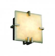 Justice Design Group CLD-5550-DBRZ - Clips Square Wall Sconce (ADA)