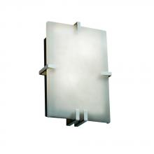 Justice Design Group CLD-5551-NCKL-LED2-2000 - Clips Rectangle LED Wall Sconce (ADA)