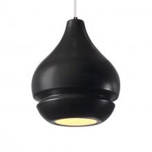 Justice Design Group CER-6400-CRB-DBRZ-WTCD-LED1-700 - Arabesque 1-Light LED Pendant