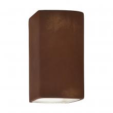 Justice Design Group CER-0910W-RRST - Small Rectangle - Closed Top (Outdoor)