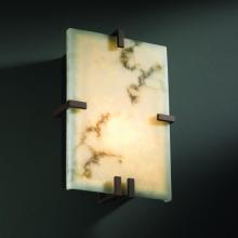 Justice Design Group FAL-5551-DBRZ-LED2-2000 - Clips Rectangle LED Wall Sconce (ADA)