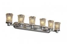 Justice Design Group GLA-8516-16-WTFR-CROM - Rondo 6-Light Bath Bar