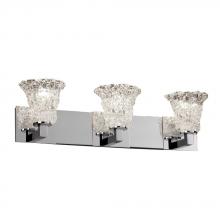 Justice Design Group GLA-8923-30-LACE-CROM - Modular 3-Light Bath Bar