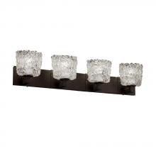 Justice Design Group GLA-8924-30-LACE-CROM - Modular 4-Light Bath Bar