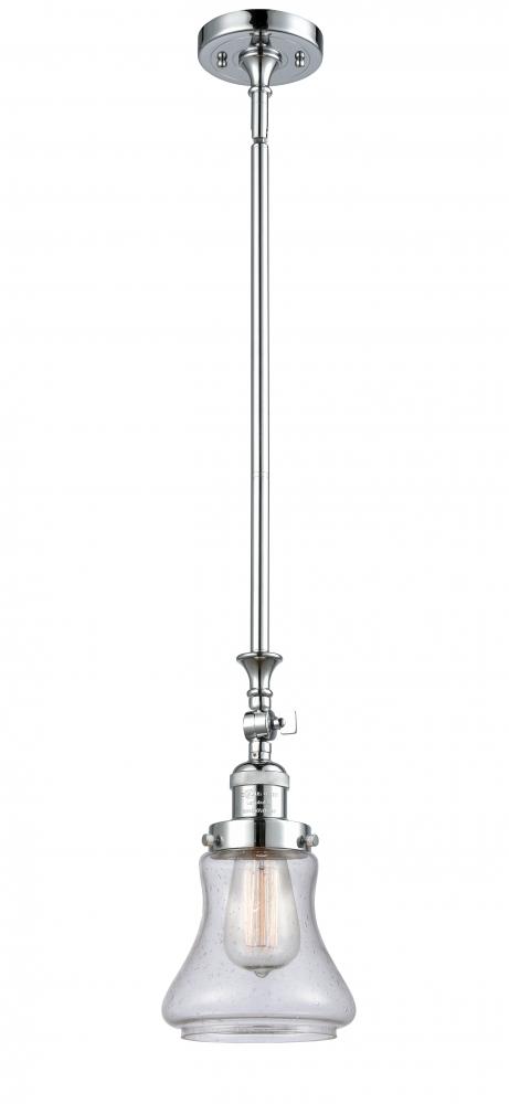 Bellmont - 1 Light - 6 inch - Polished Chrome - Stem Hung - Adjustable Mini Pendant