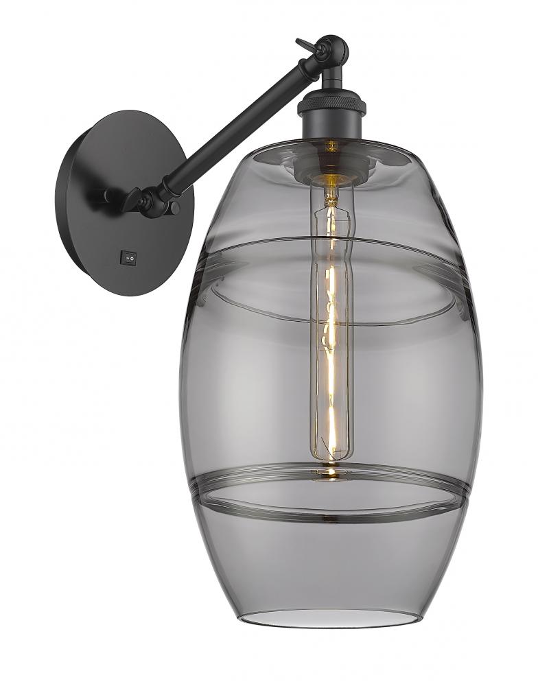 Vaz - 1 Light - 8 inch - Matte Black - Adjustable Sconce