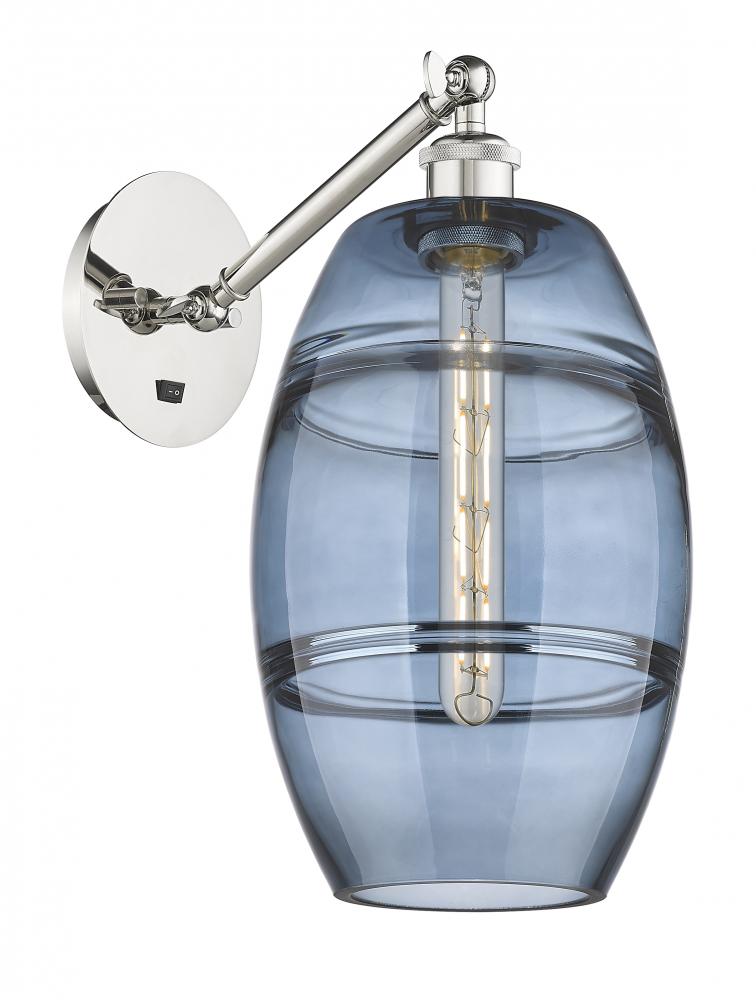 Vaz - 1 Light - 8 inch - Polished Nickel - Adjustable Sconce