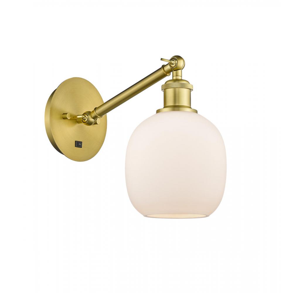 Belfast - 1 Light - 6 inch - Satin Gold - Adjustable Sconce