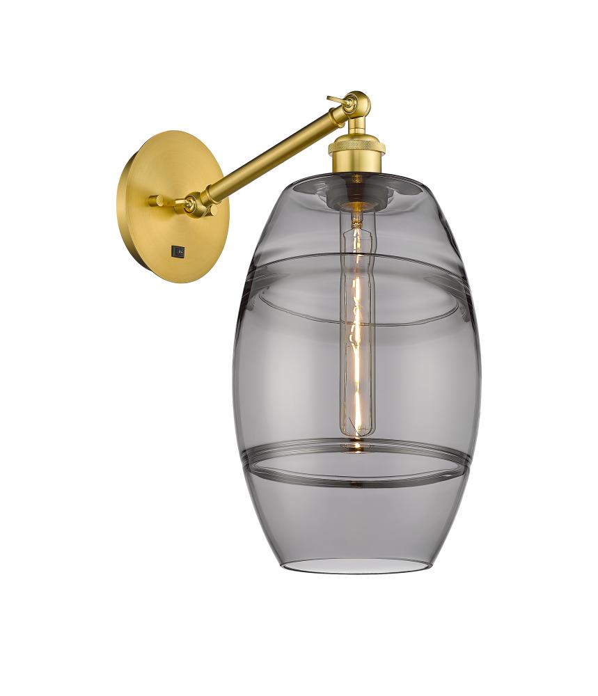 Vaz - 1 Light - 8 inch - Satin Gold - Adjustable Sconce