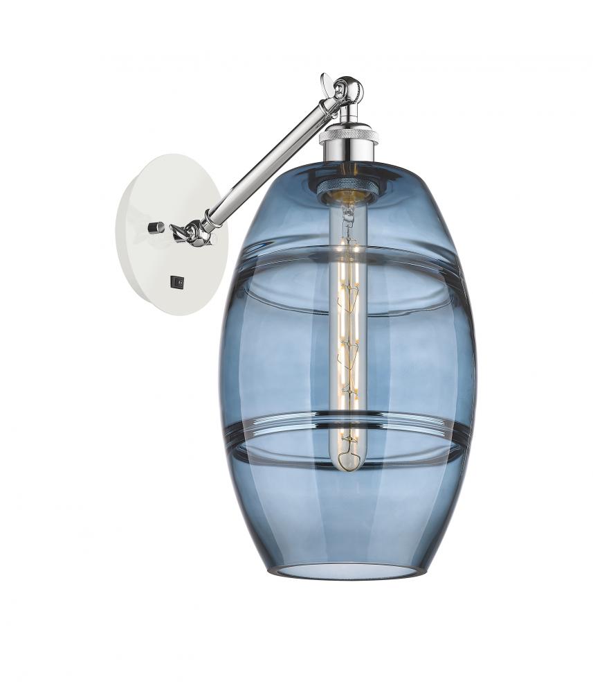 Vaz - 1 Light - 8 inch - White Polished Chrome - Adjustable Sconce