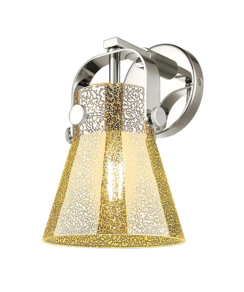 Pilaster II Cone - 1 Light - 7 inch - Polished Nickel - Sconce