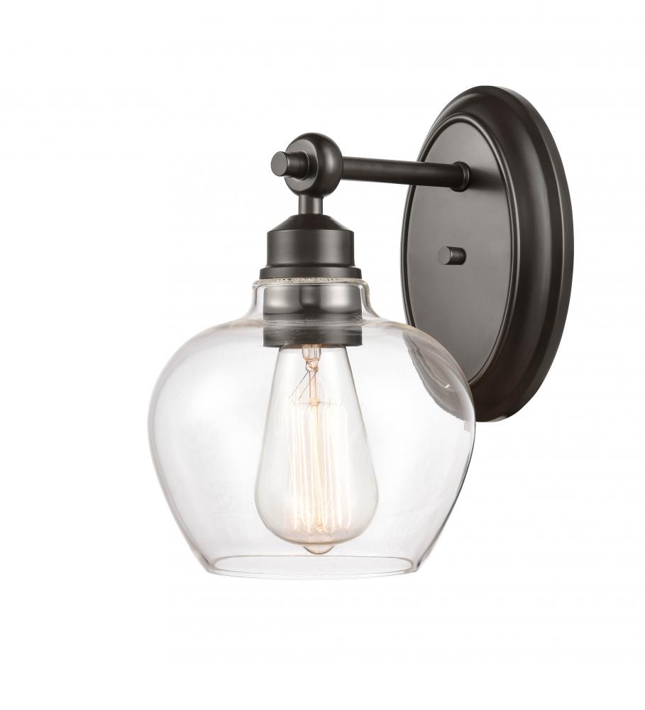 Amina - 1 Light - 7 inch - Satin Gold - Bath Vanity Light