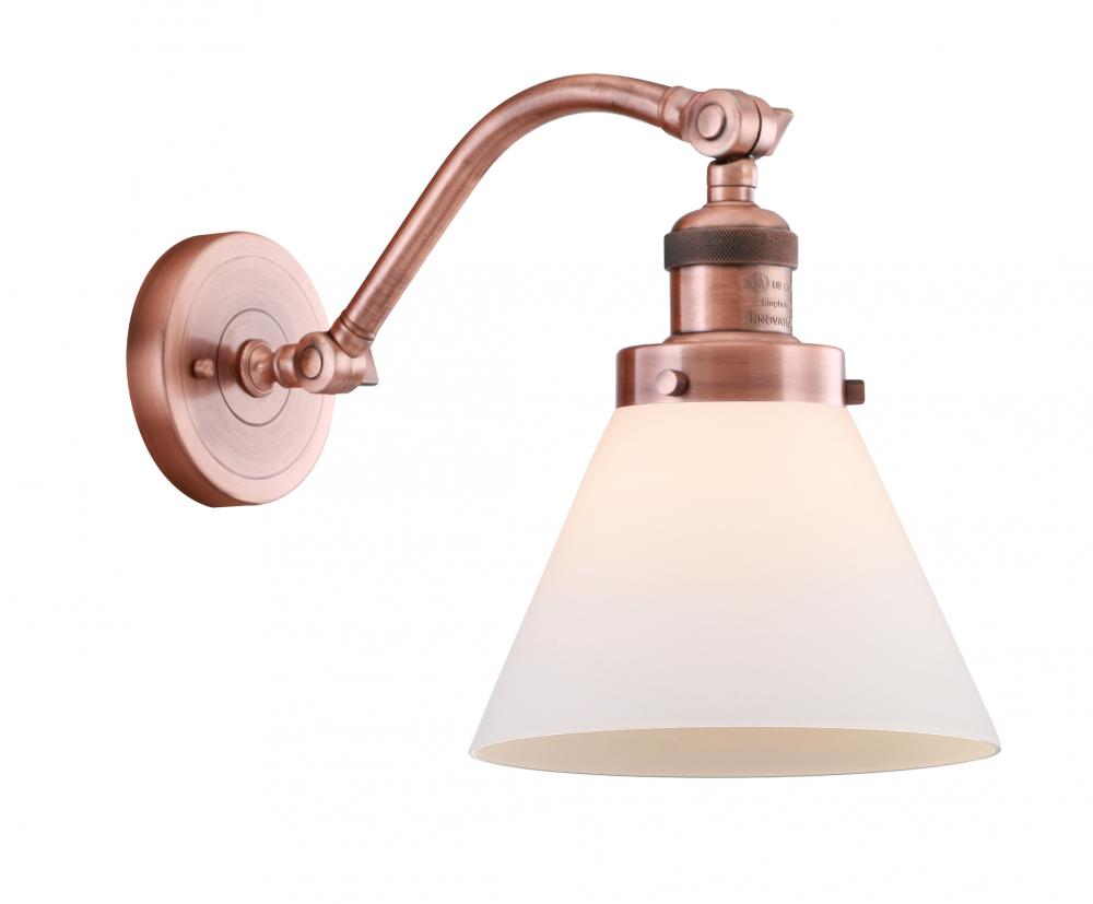 Cone - 1 Light - 8 inch - Antique Copper - Sconce