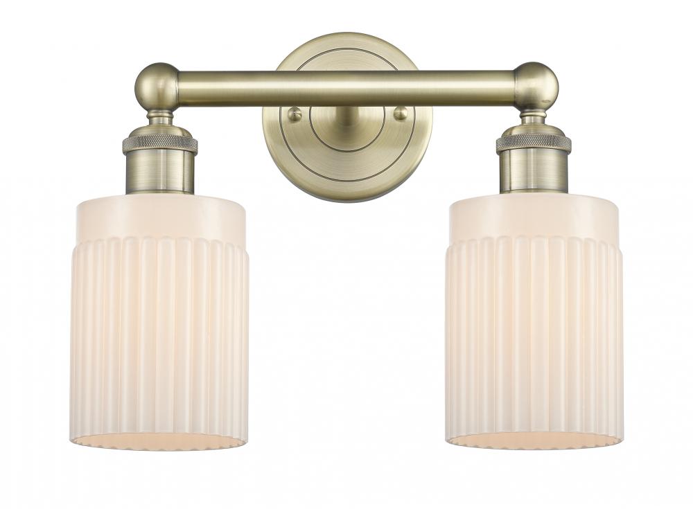 Hadley - 2 Light - 14 inch - Antique Brass - Bath Vanity Light