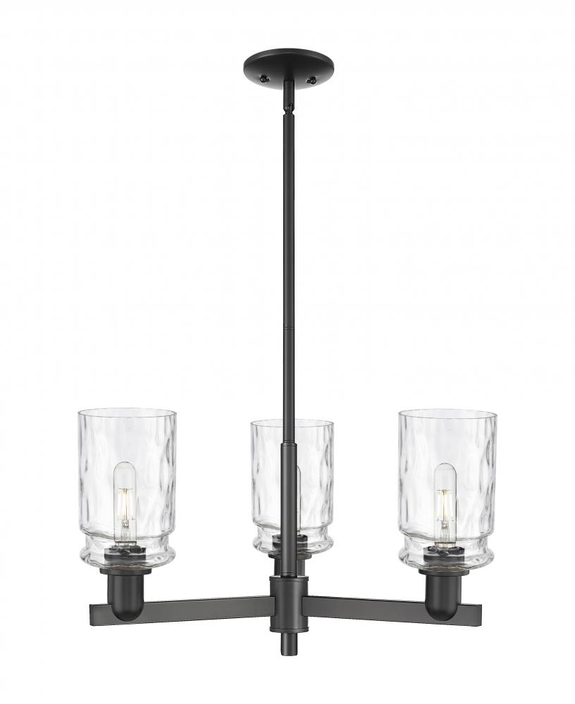 Candor - 3 Light - 27 inch - Matte Black - Stem hung - Flush Mount