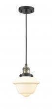 Innovations Lighting 201C-BAB-G531-LED - Oxford - 1 Light - 7 inch - Black Antique Brass - Cord hung - Mini Pendant