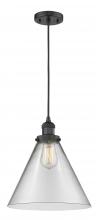 Innovations Lighting 201C-BK-G42-L-LED - Cone - 1 Light - 12 inch - Matte Black - Cord hung - Mini Pendant