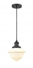Innovations Lighting 201C-BK-G531-LED - Oxford - 1 Light - 7 inch - Matte Black - Cord hung - Mini Pendant