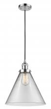 Innovations Lighting 201C-PC-G42-L-LED - Cone - 1 Light - 12 inch - Polished Chrome - Cord hung - Mini Pendant