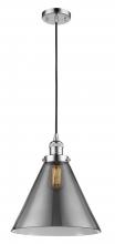 Innovations Lighting 201C-PC-G43-L - Cone - 1 Light - 12 inch - Polished Chrome - Cord hung - Mini Pendant