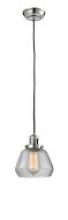 Innovations Lighting 201C-PN-G172-LED - Fulton - 1 Light - 7 inch - Polished Nickel - Cord hung - Mini Pendant