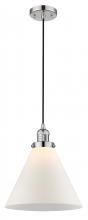 Innovations Lighting 201C-PN-G41-L-LED - Cone - 1 Light - 12 inch - Polished Nickel - Cord hung - Mini Pendant