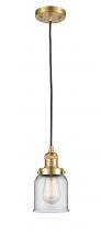Innovations Lighting 201C-SG-G52-LED - Bell - 1 Light - 5 inch - Satin Gold - Cord hung - Mini Pendant