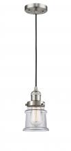 Innovations Lighting 201C-SN-G182S-LED - Canton - 1 Light - 5 inch - Brushed Satin Nickel - Cord hung - Mini Pendant