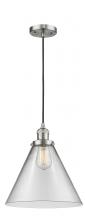 Innovations Lighting 201C-SN-G42-L-LED - Cone - 1 Light - 12 inch - Brushed Satin Nickel - Cord hung - Mini Pendant