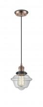 Innovations Lighting 201CBP-ACBK-G532 - Oxford - 1 Light - 7 inch - Antique Copper - Cord hung - Mini Pendant