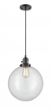 Innovations Lighting 201CSW-OB-G202-12-LED - Beacon - 1 Light - 12 inch - Oil Rubbed Bronze - Cord hung - Mini Pendant