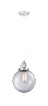 Innovations Lighting 201CSW-PC-G202-8-LED - Beacon - 1 Light - 8 inch - Polished Chrome - Cord hung - Mini Pendant