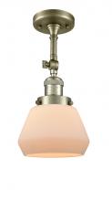 Innovations Lighting 201F-AB-G171-LED - Fulton - 1 Light - 7 inch - Antique Brass - Adjustable Semi-Flush Mount
