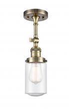Innovations Lighting 201F-AB-G314-LED - Dover - 1 Light - 5 inch - Antique Brass - Adjustable Semi-Flush Mount
