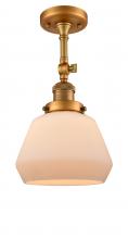 Innovations Lighting 201F-BB-G171-LED - Fulton - 1 Light - 7 inch - Brushed Brass - Adjustable Semi-Flush Mount