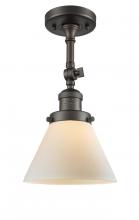 Innovations Lighting 201F-OB-G41-LED - Cone - 1 Light - 8 inch - Oil Rubbed Bronze - Adjustable Semi-Flush Mount