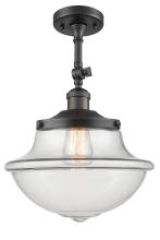 Innovations Lighting 201F-OB-G542-LED - Oxford - 1 Light - 12 inch - Oil Rubbed Bronze - Adjustable Semi-Flush Mount