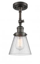 Innovations Lighting 201F-OB-G64-LED - Cone - 1 Light - 6 inch - Oil Rubbed Bronze - Adjustable Semi-Flush Mount