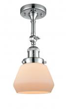 Innovations Lighting 201F-PC-G171-LED - Fulton - 1 Light - 7 inch - Polished Chrome - Adjustable Semi-Flush Mount