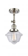 Innovations Lighting 201F-PN-G532-LED - Oxford - 1 Light - 7 inch - Polished Nickel - Adjustable Semi-Flush Mount