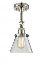 Innovations Lighting 201F-PN-G62-LED - Cone - 1 Light - 6 inch - Polished Nickel - Adjustable Semi-Flush Mount