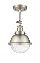Innovations Lighting 201F-SN-HFS-64-SN-LED - Hampden - 1 Light - 7 inch - Brushed Satin Nickel - Adjustable Semi-Flush Mount